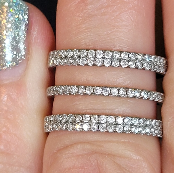 Triple band sterling silver ring - Picture 7 of 7